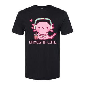 Gamesolotl Axolotl Video Games Kawaii Anime Gamer Softstyle CVC T-Shirt