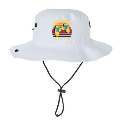 Gaming And Volley Is My Life Volley Esport Gamer Gift Legacy Cool Fit Booney Bucket Hat