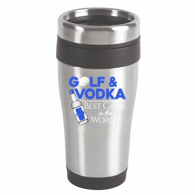 Golf And Vodka Gift Best Team Ing Game Golfing Lover Gift 16oz Travel Tumbler