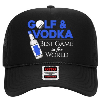 Golf And Vodka Gift Best Team Ing Game Golfing Lover Gift Trucker Hat