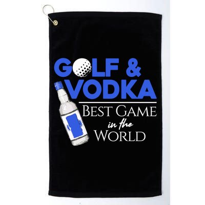 Golf And Vodka Gift Best Team Ing Game Golfing Lover Gift Golf Towel