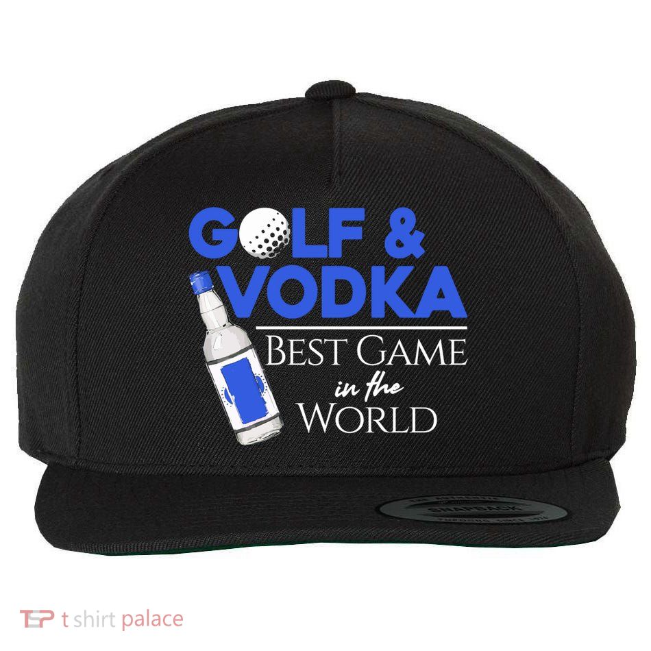 Golf And Vodka Gift Best Team Ing Game Golfing Lover Gift Wool Snapback Cap