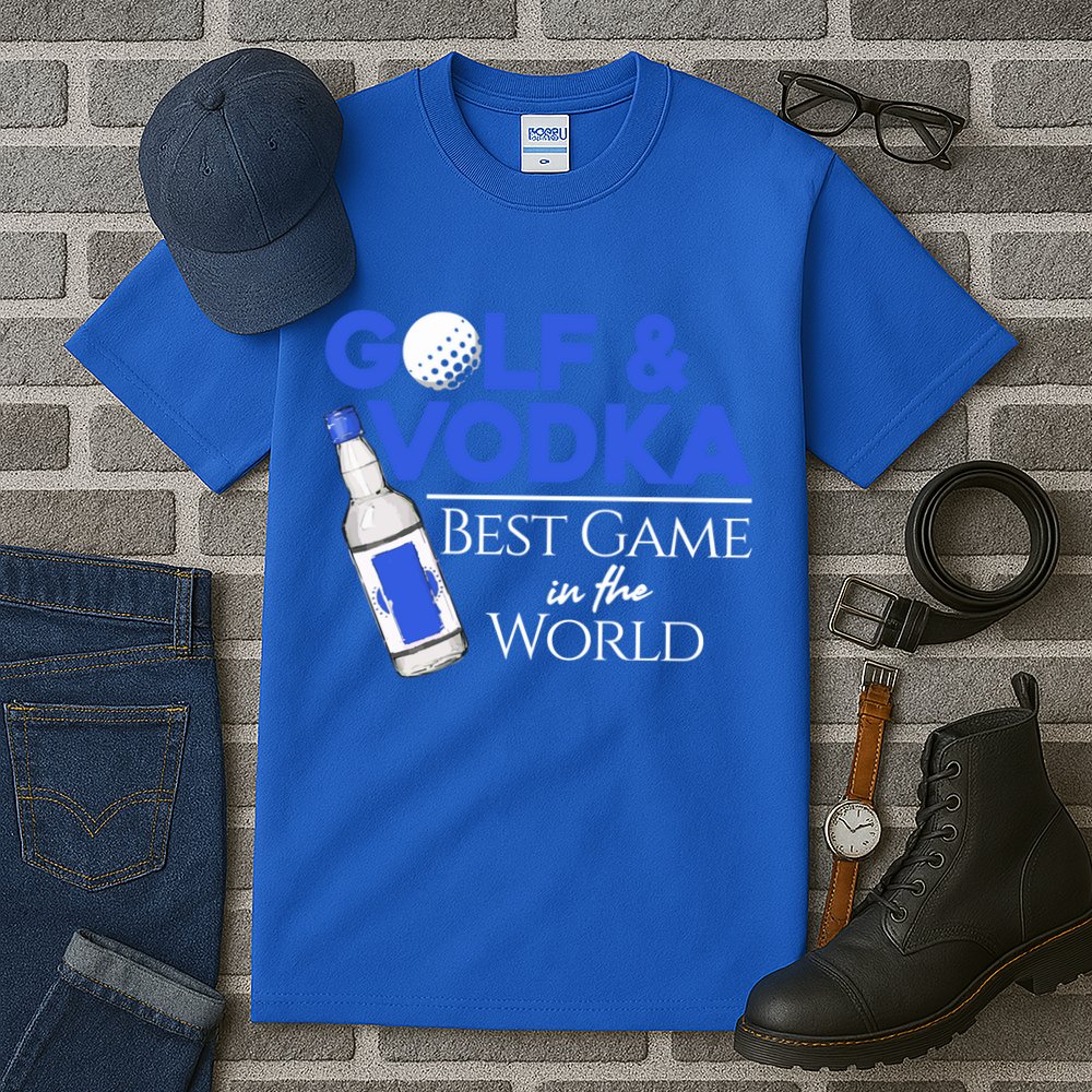 Golf And Vodka Gift Best Team Ing Game Golfing Lover Gift Tall T-Shirt