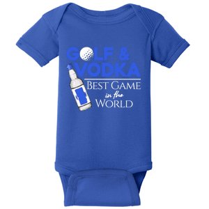 Golf And Vodka Gift Best Team Ing Game Golfing Lover Gift Baby Bodysuit