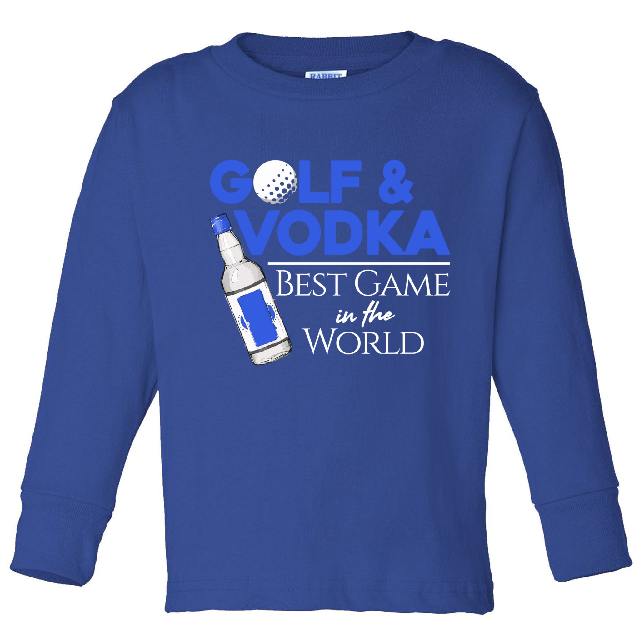 Golf And Vodka Gift Best Team Ing Game Golfing Lover Gift Toddler Long Sleeve Shirt