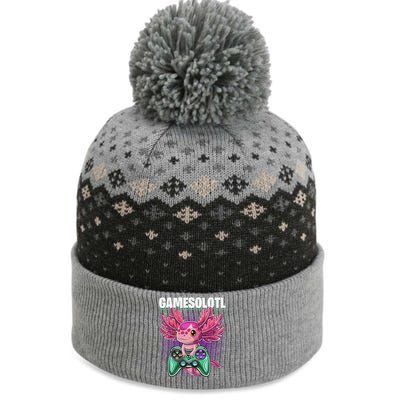 Gamesolotl Axolotl Video Game Controller Gaming  The Baniff Cuffed Pom Beanie