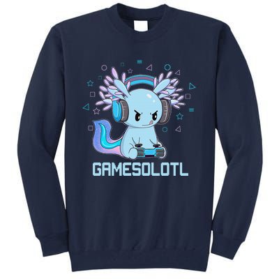 Gamesolotl Axolotl Video Gamer Kawaii Anime Gift Boys Teens  Tall Sweatshirt