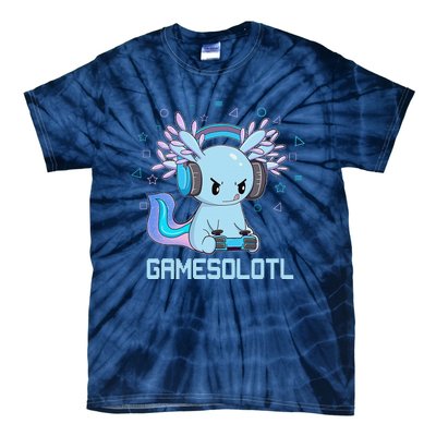 Gamesolotl Axolotl Video Gamer Kawaii Anime Gift Boys Teens  Tie-Dye T-Shirt