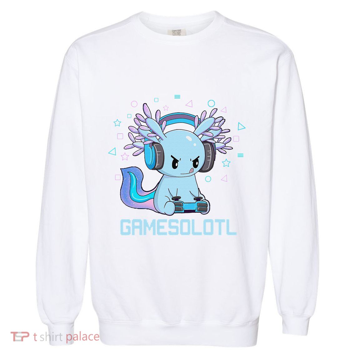 Gamesolotl Axolotl Video Gamer Kawaii Anime Gift Boys Teens  Garment-Dyed Sweatshirt