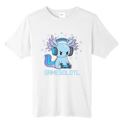 Gamesolotl Axolotl Video Gamer Kawaii Anime Gift Boys Teens  Tall Fusion ChromaSoft Performance T-Shirt