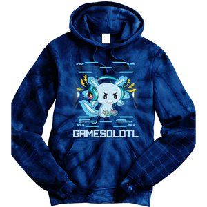 Gamesolotl Axolotl Video Gamer Kawaii Anime Gifts Boys Girls  Tie Dye Hoodie