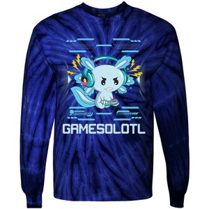 Gamesolotl Axolotl Video Gamer Kawaii Anime Gifts Boys Girls  Tie-Dye Long Sleeve Shirt