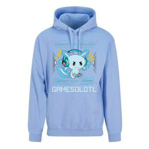 Gamesolotl Axolotl Video Gamer Kawaii Anime Gifts Boys Girls  Unisex Surf Hoodie