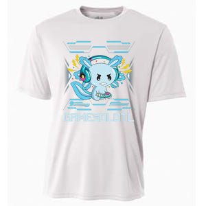 Gamesolotl Axolotl Video Gamer Kawaii Anime Gifts Boys Girls  Cooling Performance Crew T-Shirt