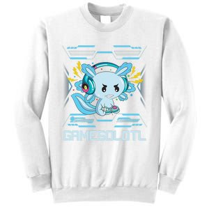 Gamesolotl Axolotl Video Gamer Kawaii Anime Gifts Boys Girls  Sweatshirt