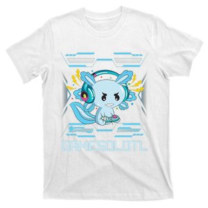 Gamesolotl Axolotl Video Gamer Kawaii Anime Gifts Boys Girls  T-Shirt