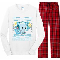 Gamesolotl Axolotl Video Gamer Kawaii Anime Gifts Boys Girls  Long Sleeve Pajama Set