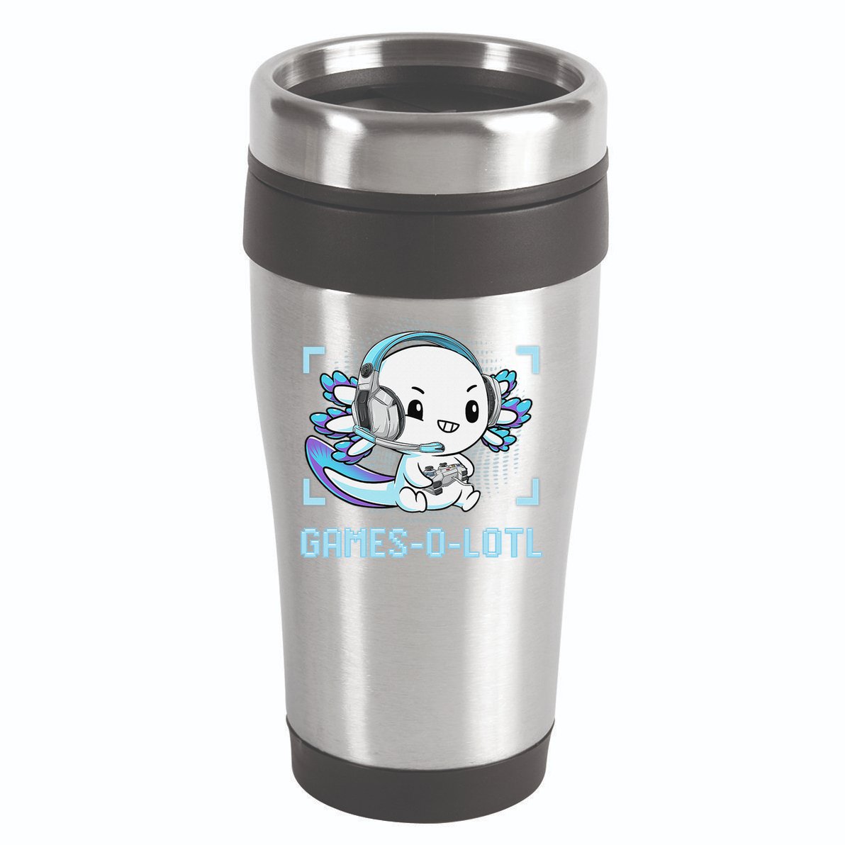 Gamesolotl Axolotl Video Gamer Kawaii Anime Funny 16oz Travel Tumbler