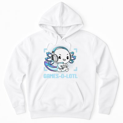 Gamesolotl Axolotl Video Gamer Kawaii Anime Funny Hoodie