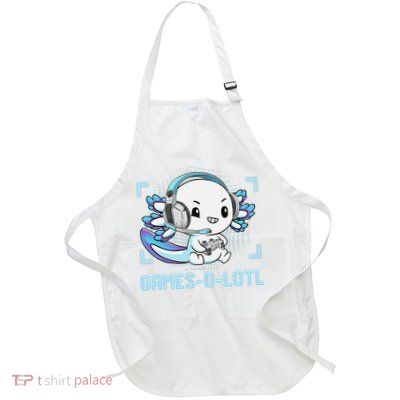 Gamesolotl Axolotl Video Gamer Kawaii Anime Funny Apron