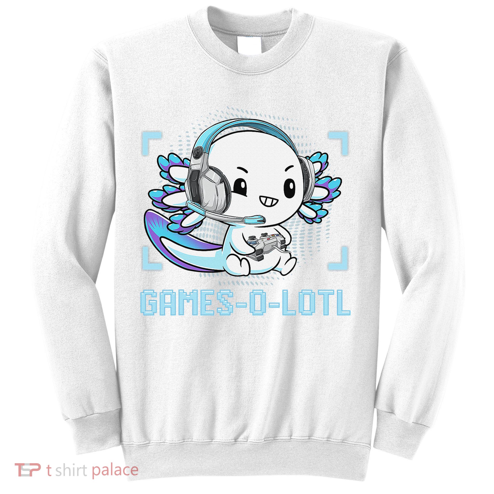 Gamesolotl Axolotl Video Gamer Kawaii Anime Funny Sweatshirt