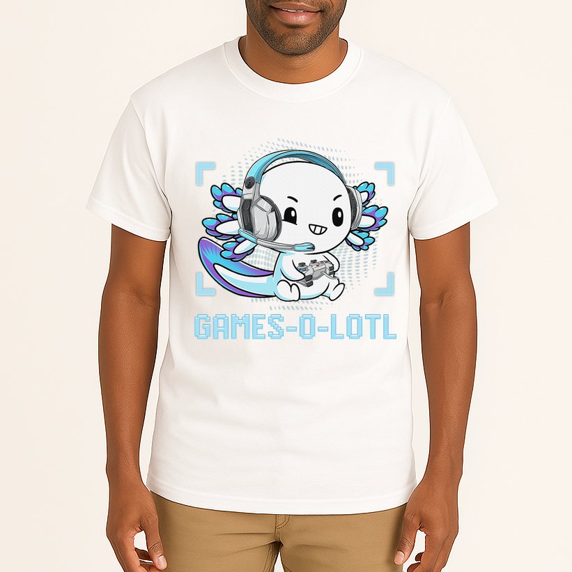 Gamesolotl Axolotl Video Gamer Kawaii Anime Funny Tall T-Shirt