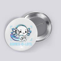 Gamesolotl Axolotl Video Gamer Kawaii Anime Funny Button