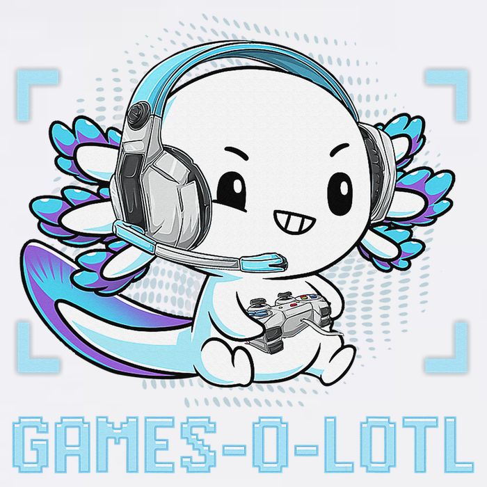Gamesolotl Axolotl Video Gamer Kawaii Anime Funny Cooling Performance Long Sleeve Crew