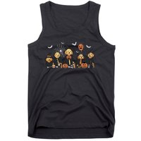 Ghost And Witch Goldendoodle Halloween Doodle Dog Lover Tank Top