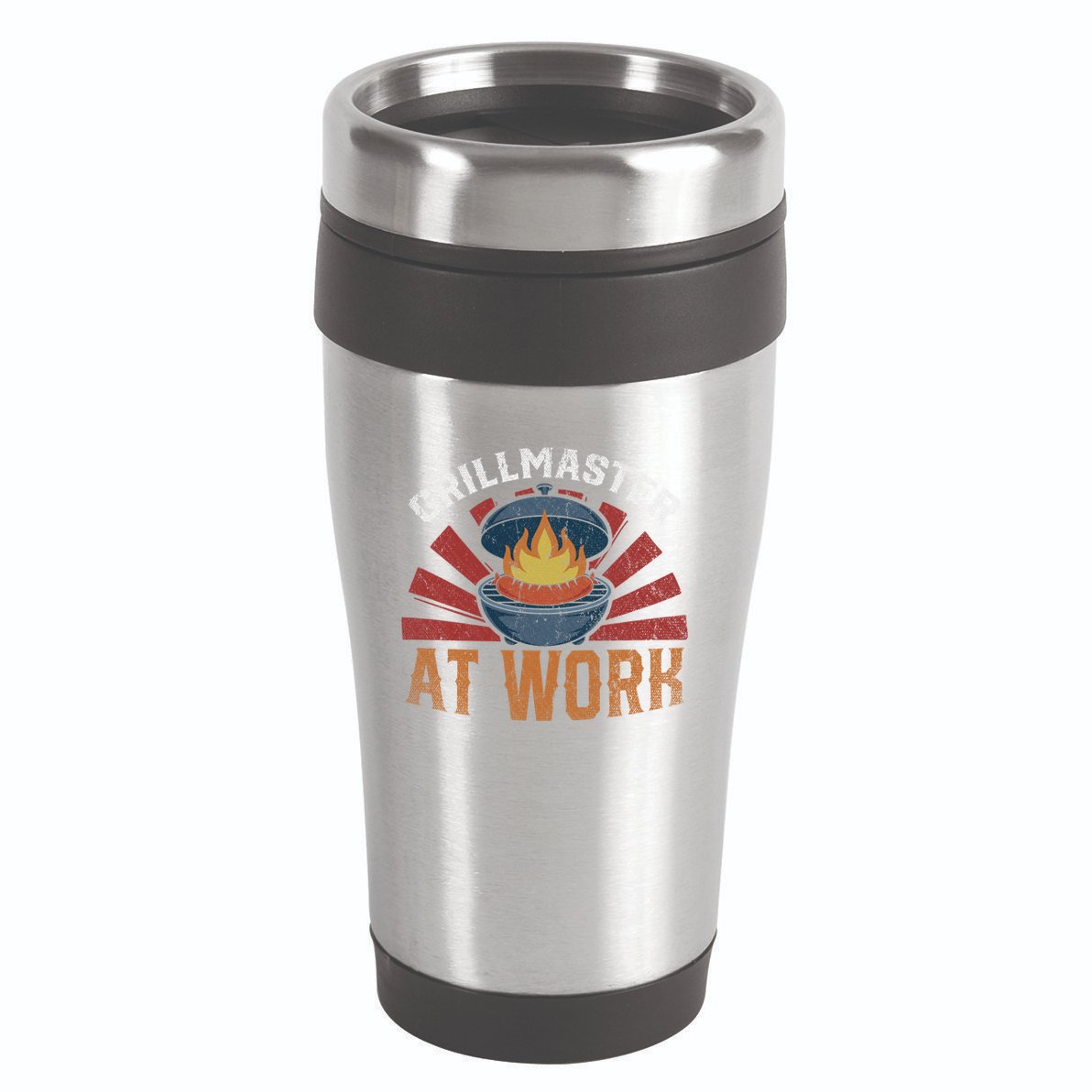 Grillmaster At Work Meat Lover Grilling Bbq Funny Barbecue Gift 16oz Travel Tumbler