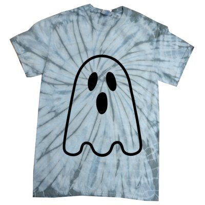 Ghost Adult Women Silly Ghost Face Costume Tie-Dye T-Shirt