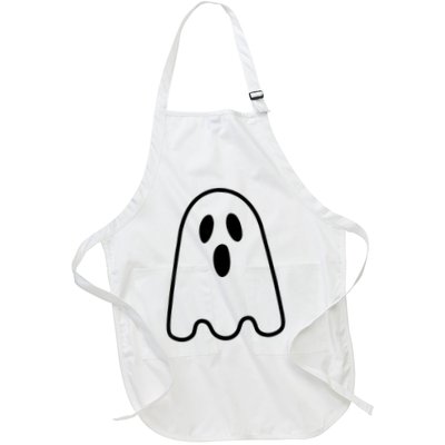 Ghost Adult Women Silly Ghost Face Costume Apron