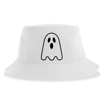 Ghost Adult Women Silly Ghost Face Costume Sustainable Bucket Hat