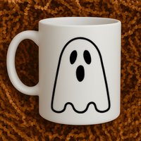 Ghost Adult Women Silly Ghost Face Costume Mug