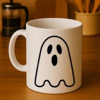 Ghost Adult Women Silly Ghost Face Costume Mug