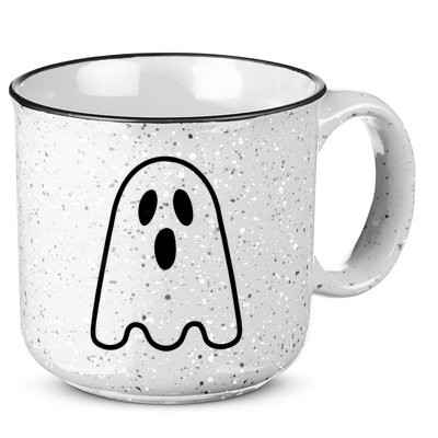 Ghost Adult Women Silly Ghost Face Costume 15oz Campfire Ceramic Mug