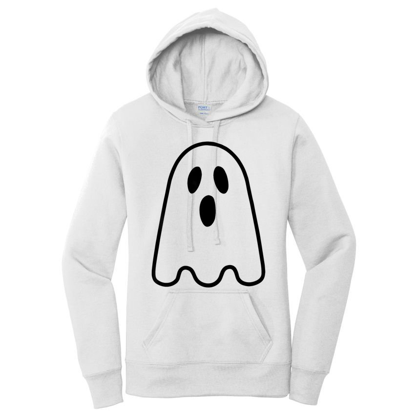 Ghost Adult Women Silly Ghost Face Costume Women's Pullover Hoodie