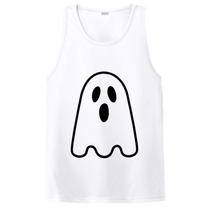 Ghost Adult Women Silly Ghost Face Costume PosiCharge Competitor Tank