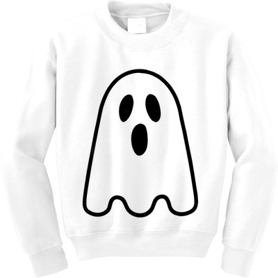 Ghost Adult Women Silly Ghost Face Costume Kids Sweatshirt