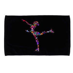 Girls And Wo Ice Skating Microfiber Hand Towel