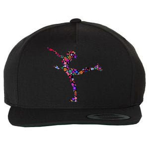 Girls And Wo Ice Skating Wool Snapback Cap