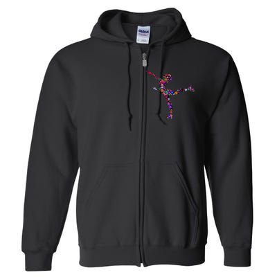 Girls And Wo Ice Skating Full Zip Hoodie