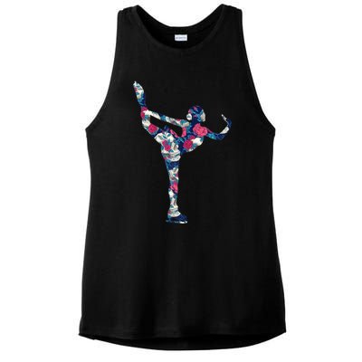 Girls And Wo Ice Skating Ladies PosiCharge Tri-Blend Wicking Tank