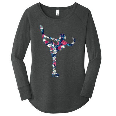 Girls And Wo Ice Skating Women's Perfect Tri Tunic Long Sleeve Shirt