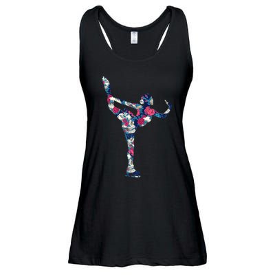 Girls And Wo Ice Skating Ladies Essential Flowy Tank