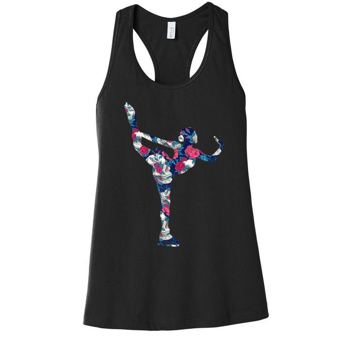 Girls And Wo Ice Skating Women's Racerback Tank