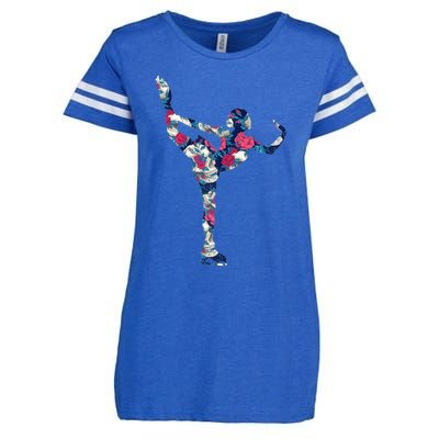 Girls And Wo Ice Skating Enza Ladies Jersey Football T-Shirt