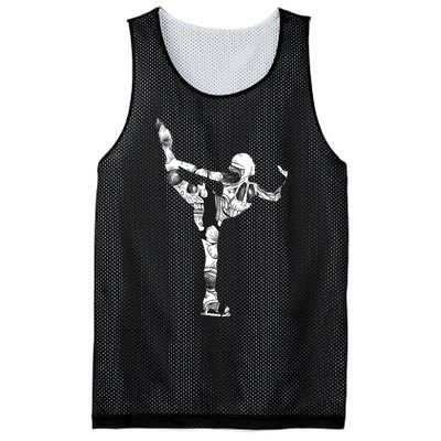 Girls And Wo Ice Skating Mesh Reversible Basketball Jersey Tank