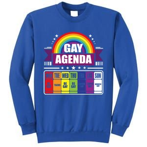 Gay Agenda Weekly Schedule Pride Lgbt Month Funny Gift Sweatshirt