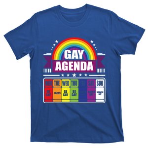 Gay Agenda Weekly Schedule Pride Lgbt Month Funny Gift T-Shirt